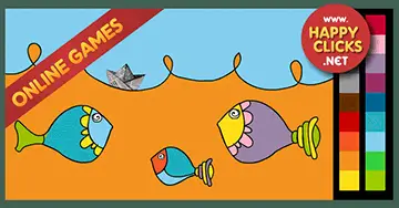 Online Coloring games for Toddlers and Preschoolers. Painting Fishes. Free and fun