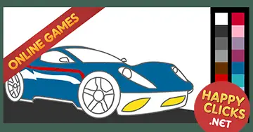 Online Coloring games for Toddlers and Preschoolers. Painting Car. Free and fun!