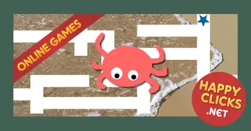 Online maze games for preschoolers: Crab Maze