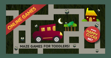 Online maze games for kids: Owls Maze