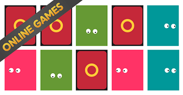 Free Memory games online for kindergarten kids: Colours and Looks