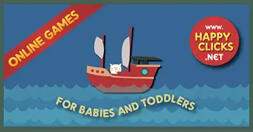 Happy Clicks features games specifically designed for toddlers and babies to play online