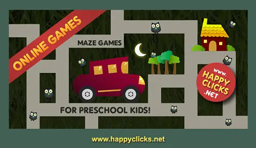 Free Maze Games for Kids by HappyClicks